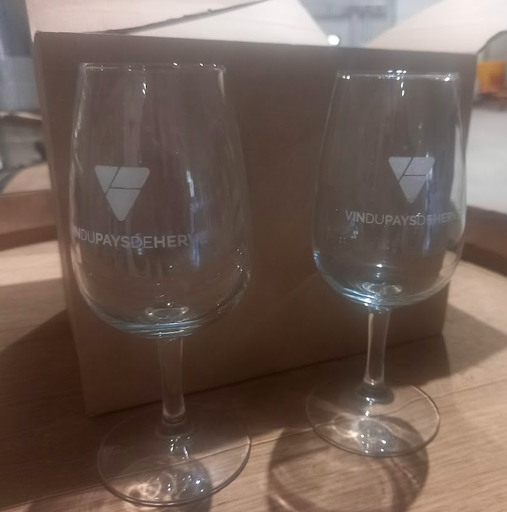 6 verres avec logo